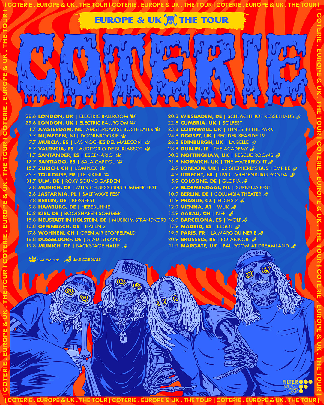 Tour Dates Coterie Club